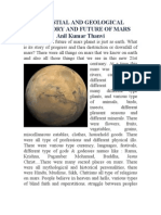 Celestial and Geological History and Future of Mars
