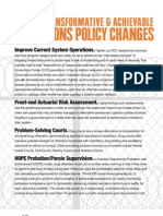 Transformative and Achievable Corrections Policy Changes