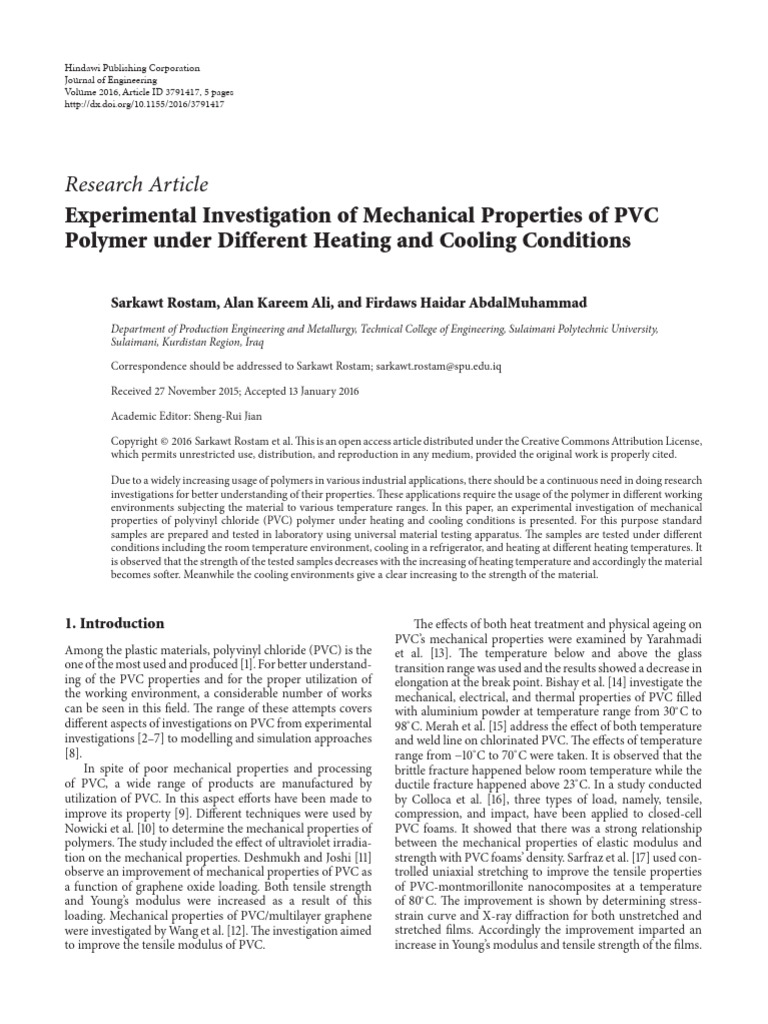 Experimental Investigation of Mechanical Propertie | PDF | Strength Of ...