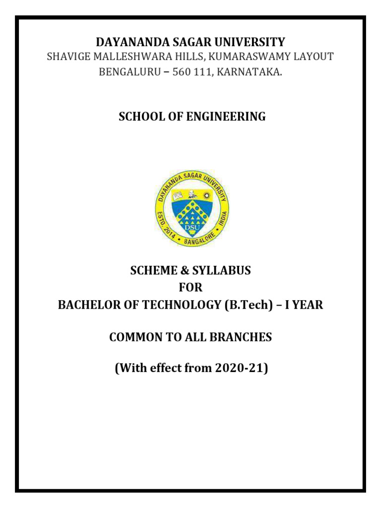 B.Tech First Year Syllabus Overview | PDF | Amplifier | Matrix ...