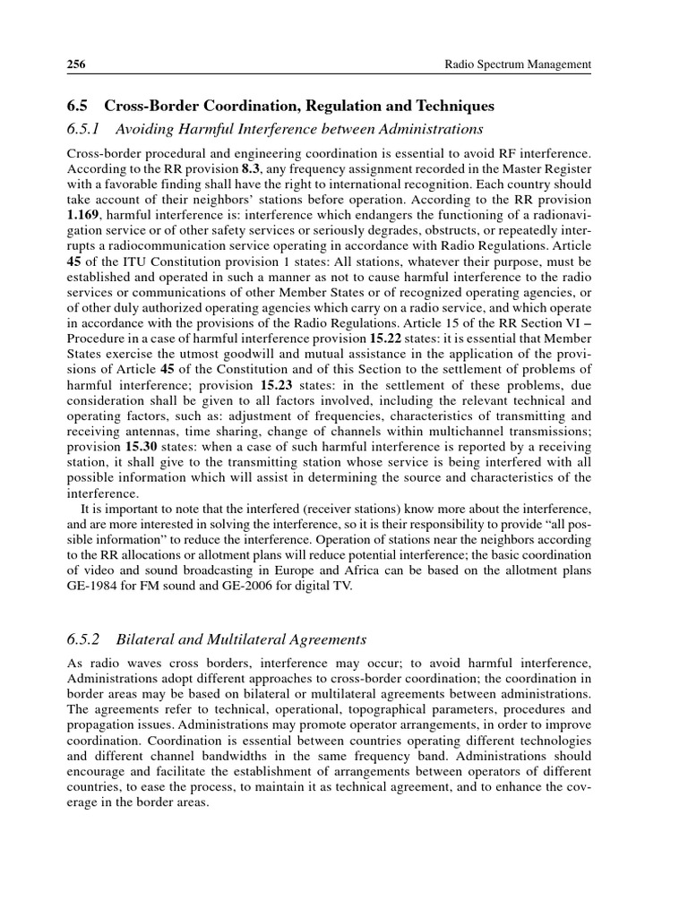 Cross-Border RF Interference Management | PDF | Electromagnetic ...