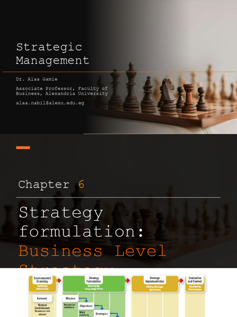 Strategy MBA Ch.6-1 | PDF | Strategic Management | Swot Analysis