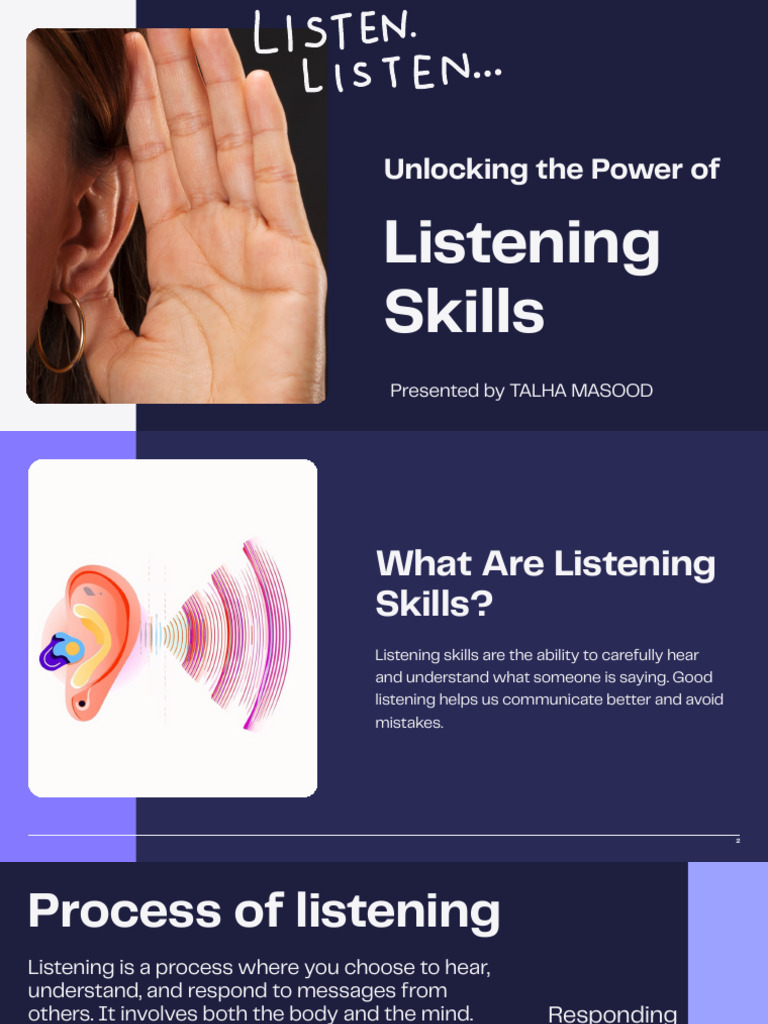 Mastering Effective Listening Skills | PDF | Communication | Learning