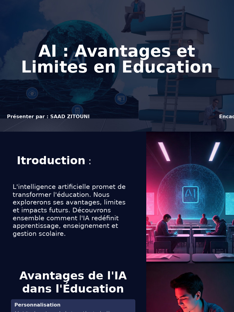 Avantages et Limites de l'IA en Éducation | PDF | Intelligence ...