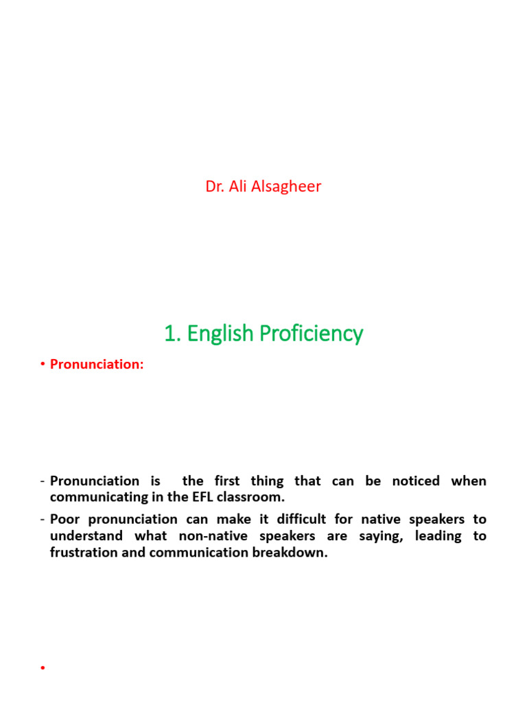 Key Traits of Effective EFL Teachers | PDF | English As A Second Or ...