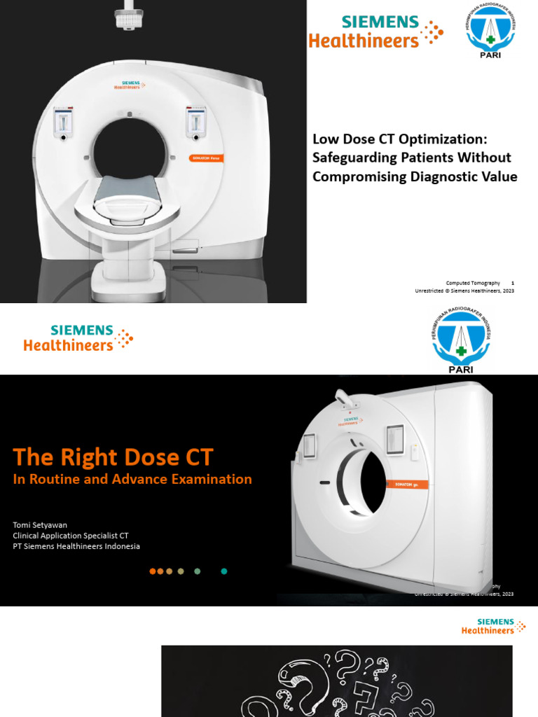 Low Dose CT Optimization Strategies | PDF | Ct Scan | X Ray