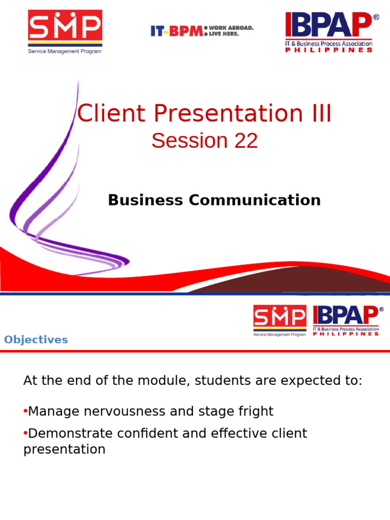 Mastering Client Presentations Skills | PDF | Fear | Communication