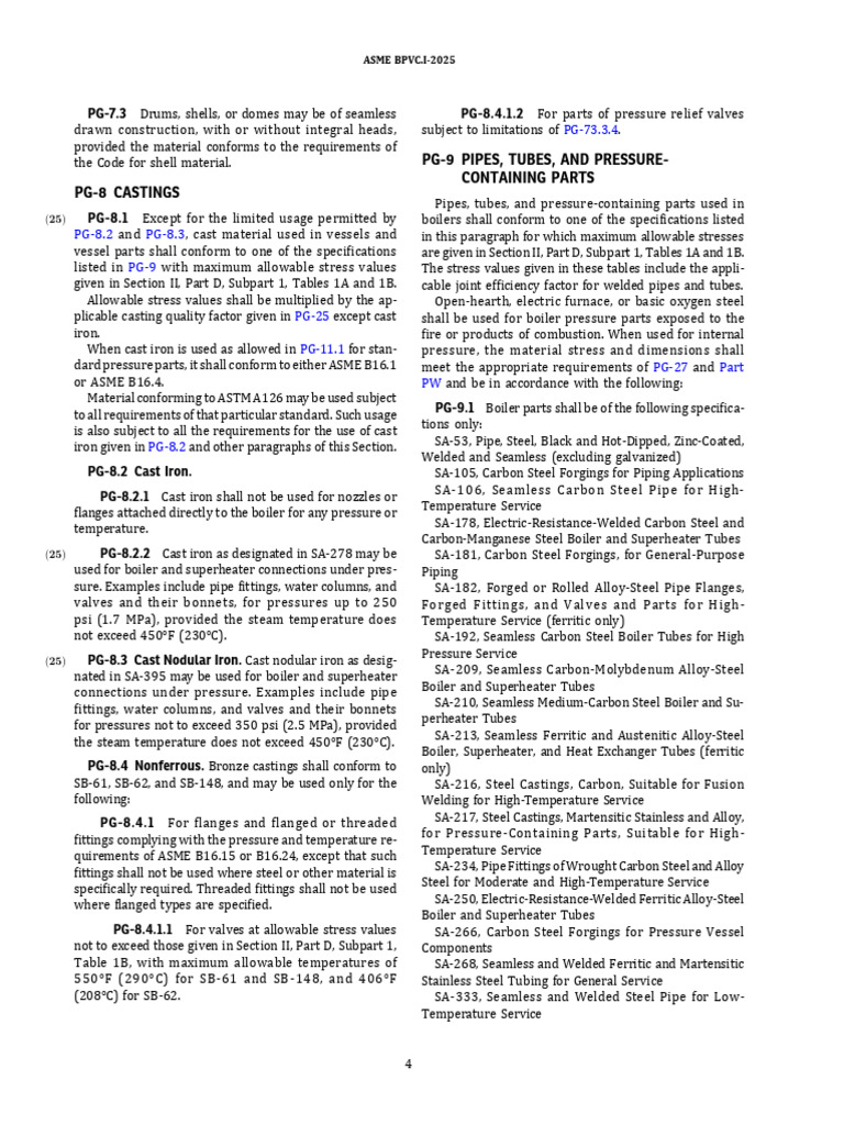 Boiler Material Specifications Guide | PDF | Pipe (Fluid Conveyance ...
