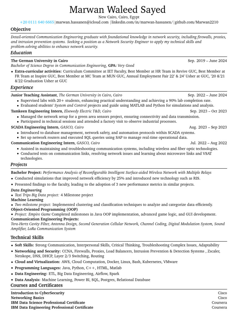 Network Security Engineer Resume | PDF | Computer Network | Computer ...