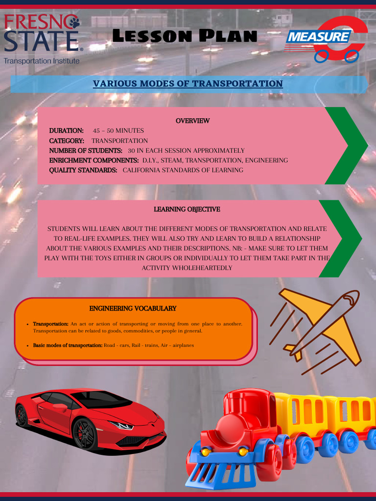 Exploring Transportation Modes for Kids | PDF | Transport | Psychology