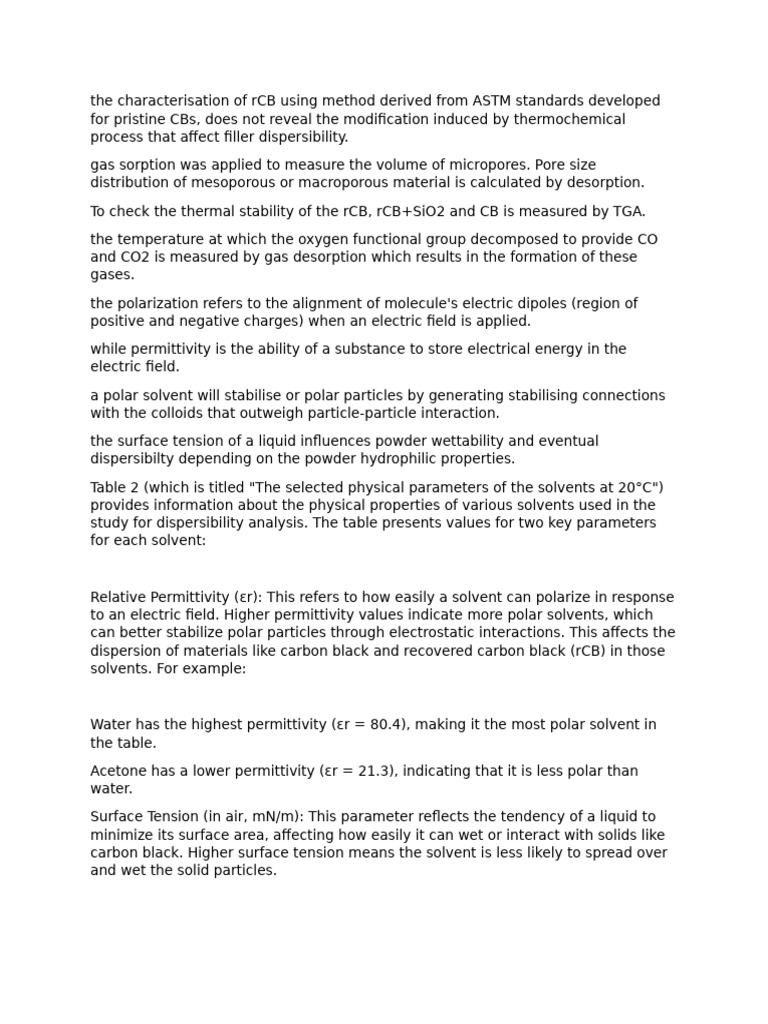 Characterization of Recovered Carbon Black | PDF | Chemical Polarity ...