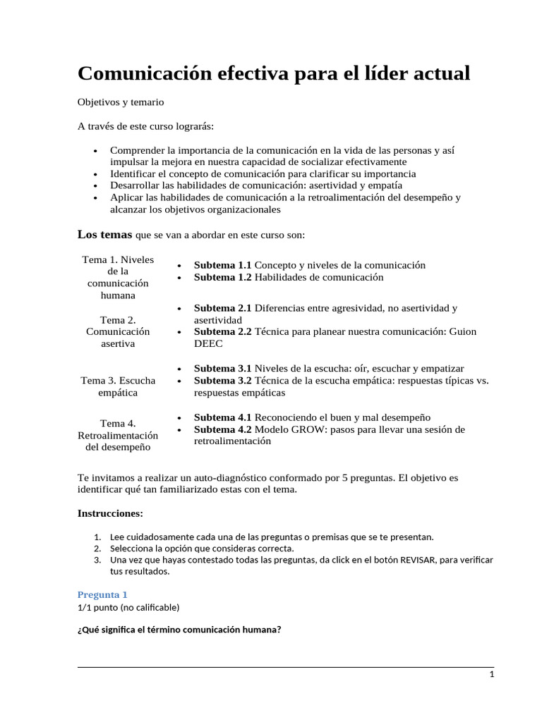 Comunicación Efectiva para El Líder Actual | PDF | Comunicación | Empatía