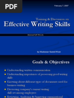 Copy of Writing Skills Mudassar Saeed Khan