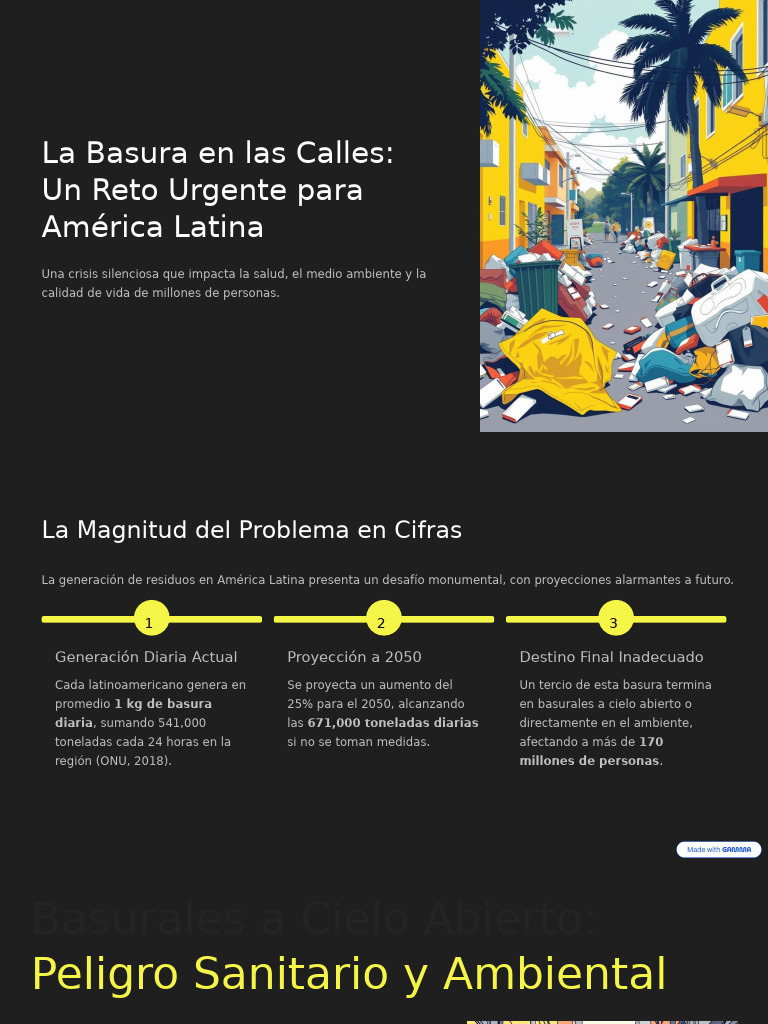 La Basura en Las Calles Un Reto Urgente para America Latina | PDF ...