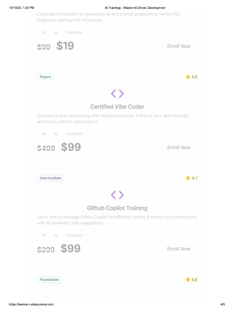 AI Trainings - Master AI-Driven Development 4 | PDF