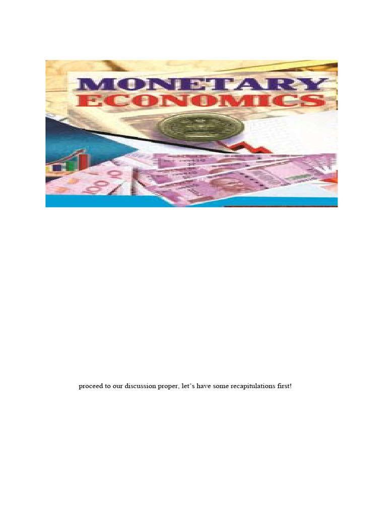Understanding the Monetary System | PDF | Money | Money Supply