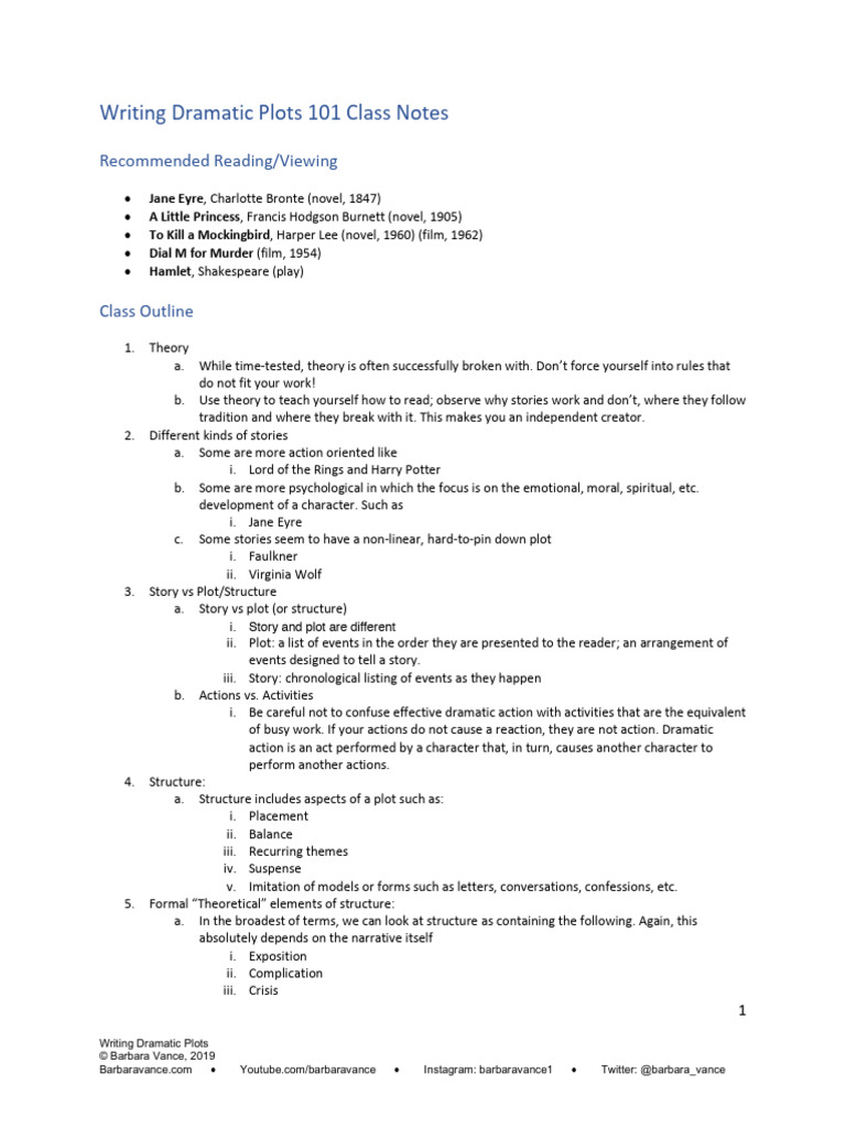 Dramatic Plot Writing Techniques | PDF | Plot (Narrative) | Narrative