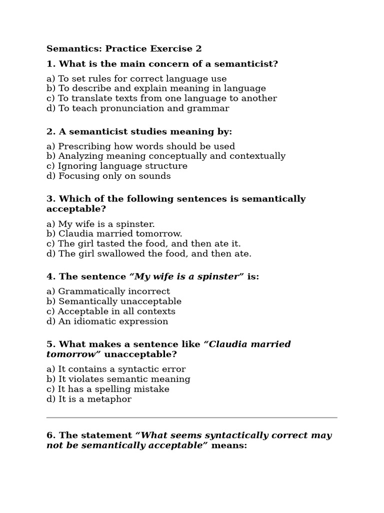 Understanding Semantic Anomalies | PDF | Semantics | Word