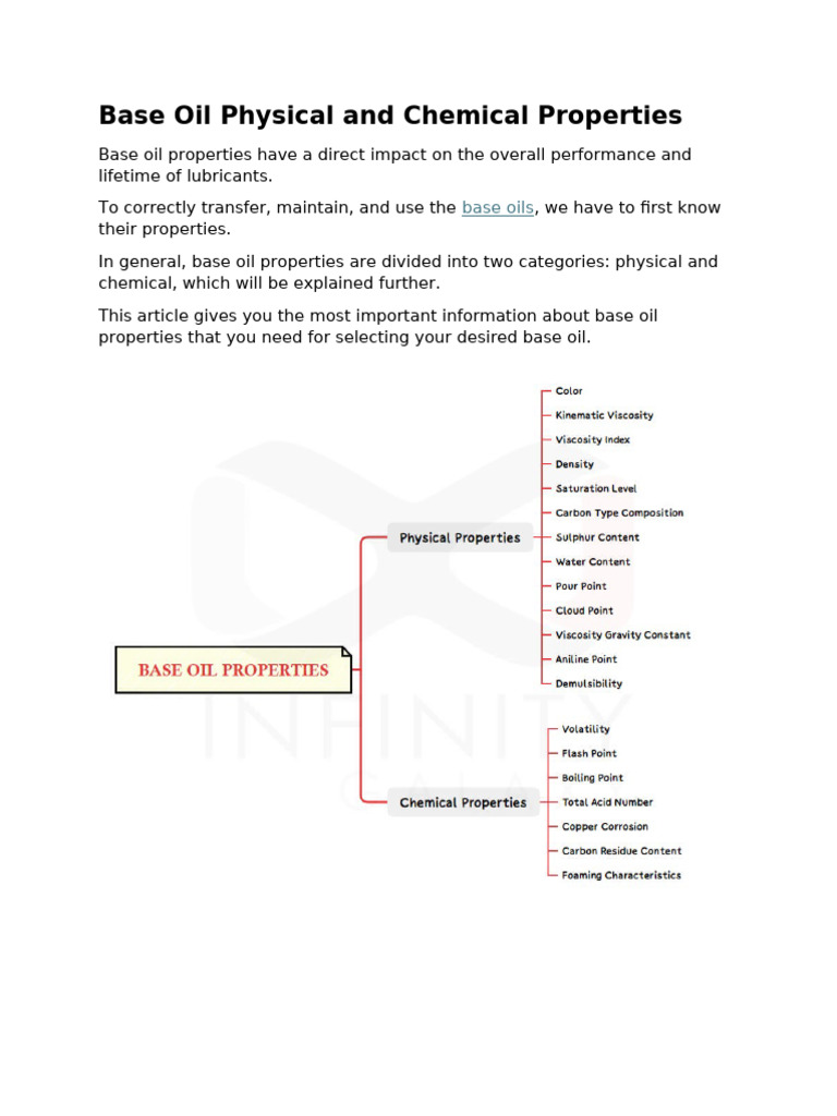 Base Oil Properties Overview | PDF | Viscosity | Petroleum