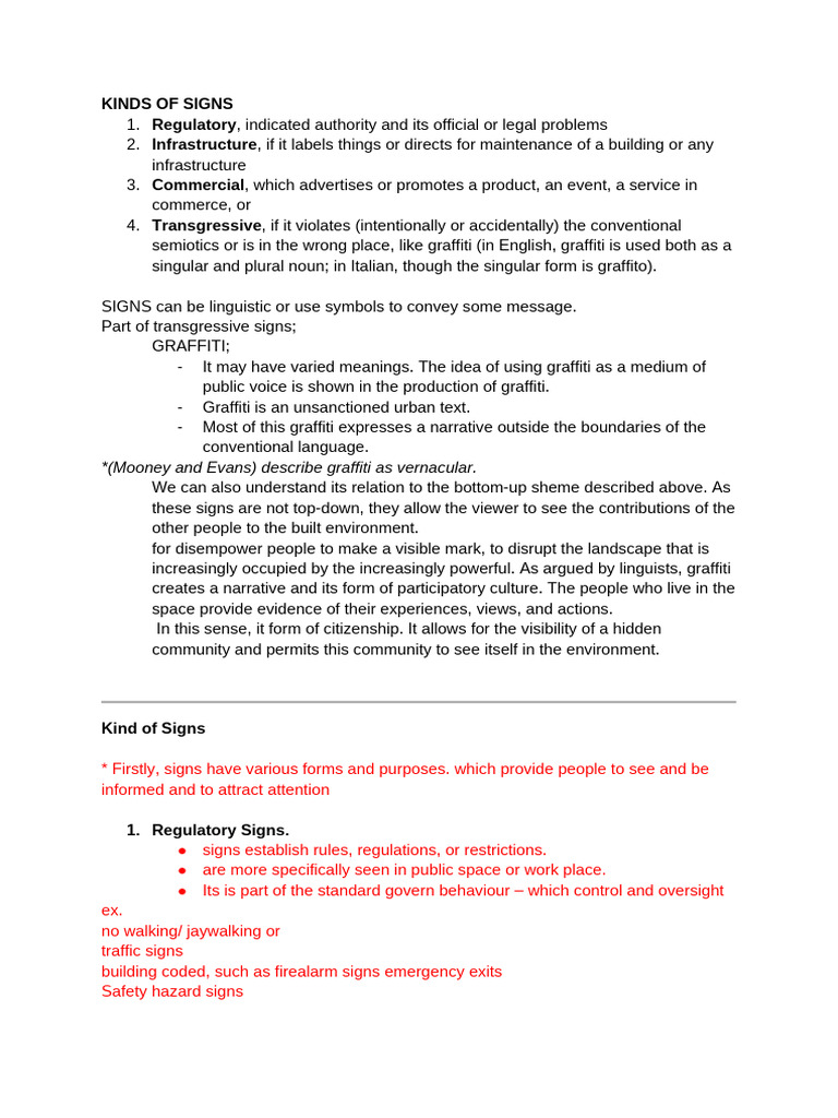Understanding Transgressive Signs | PDF | Graffiti | Human Communication
