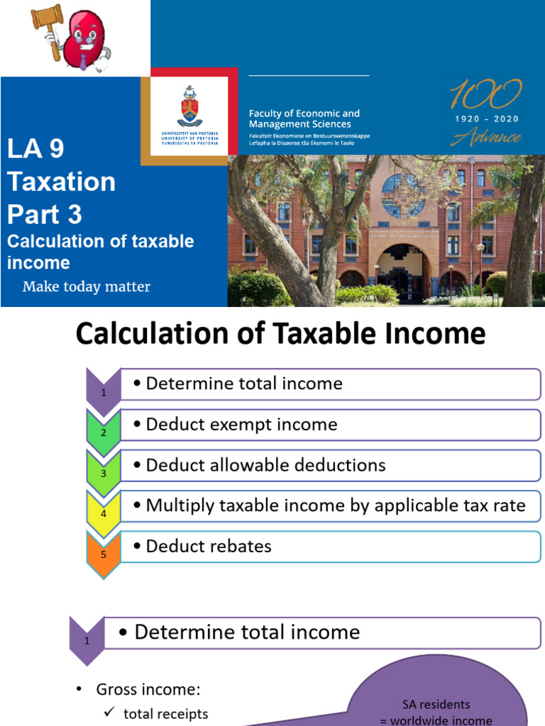 FRK 122 LA 9 Part 3 Calc of Tax | PDF | Tax Deduction | Taxes