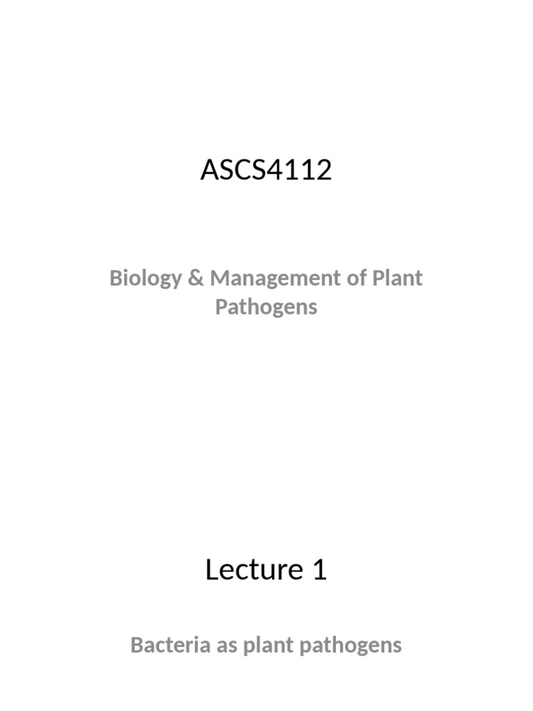 Plant Pathogenic Bacteria Overview | PDF | Cell Membrane | Bacteria