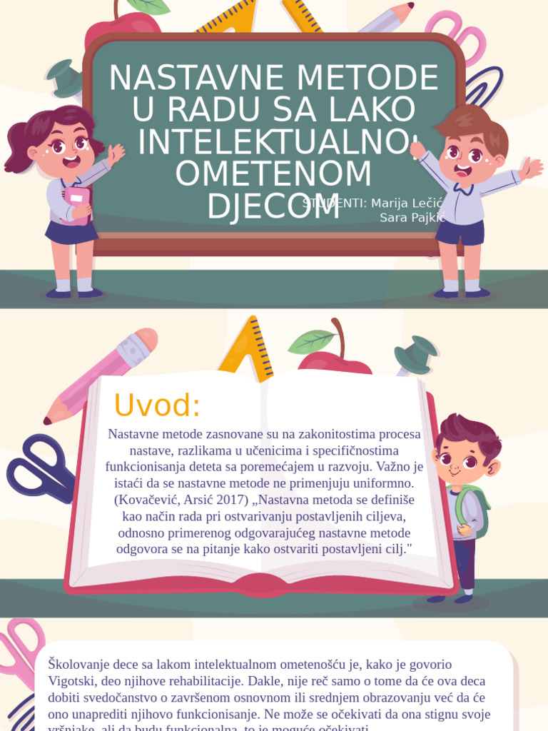 Metode U Radu Sa Decom Ometenom U Razvoju | PDF