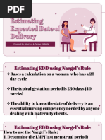 ACOG Guidelines for Due Date Estimation | PDF | Pregnancy | Obstetrics