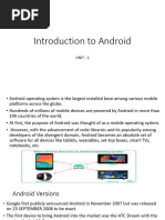 Android SDK Versions and Usage Stats | PDF | Android (Operating System ...