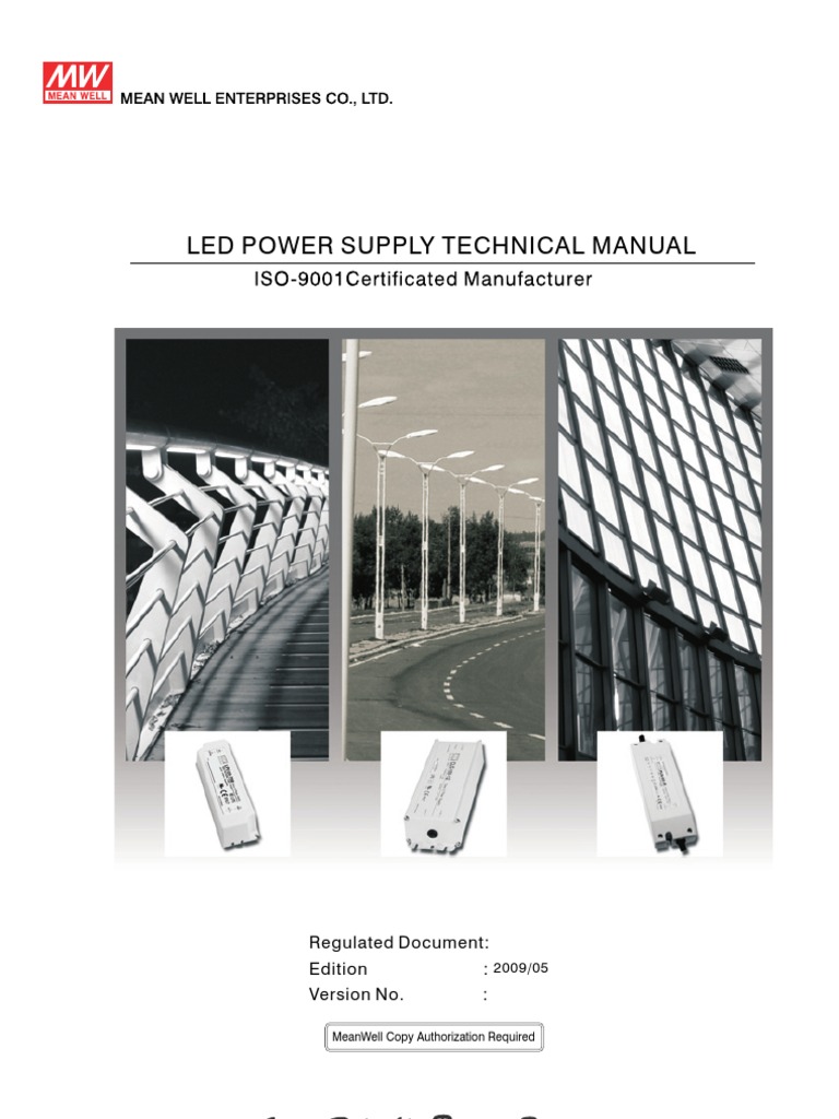 LED Power Supply Manual | PDF | Power Supply | Light Emitting Diode