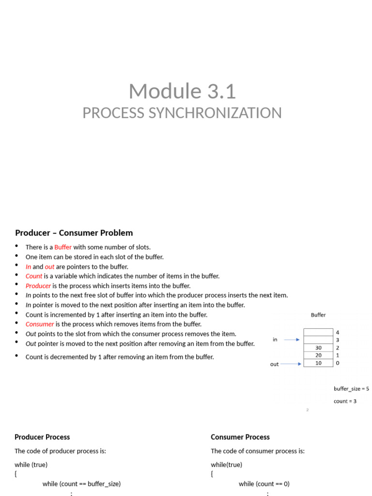 Producer-Consumer Synchronization Explained | PDF | Concurrency ...
