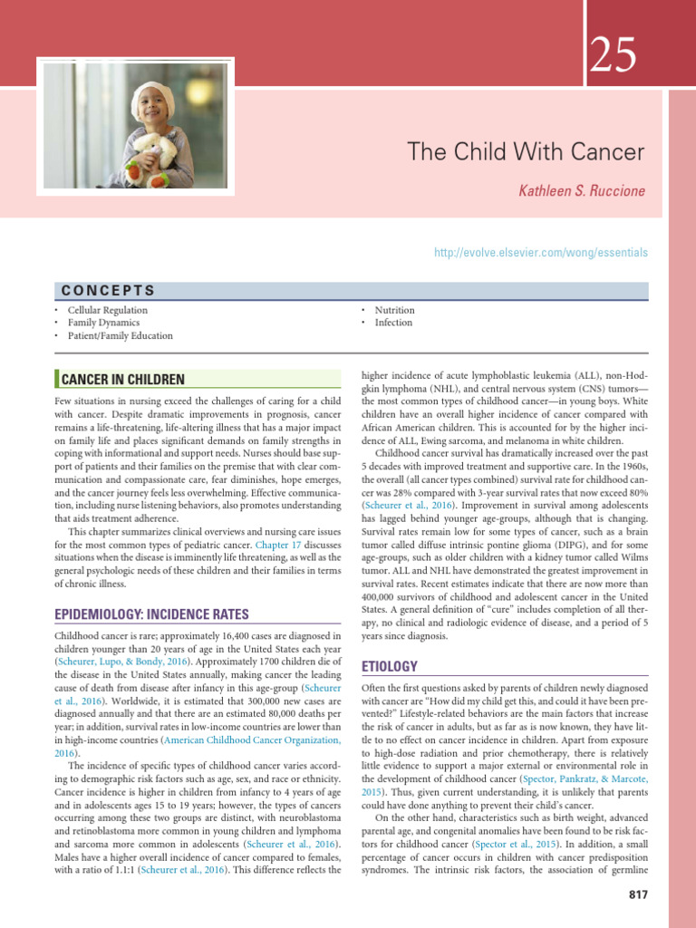 Childhood Cancer: Overview and Care | PDF | Chemotherapy | Leukemia