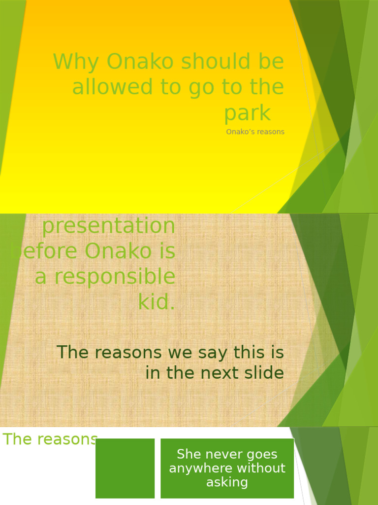 Why Onako Should Be Allowed To Go To | PDF