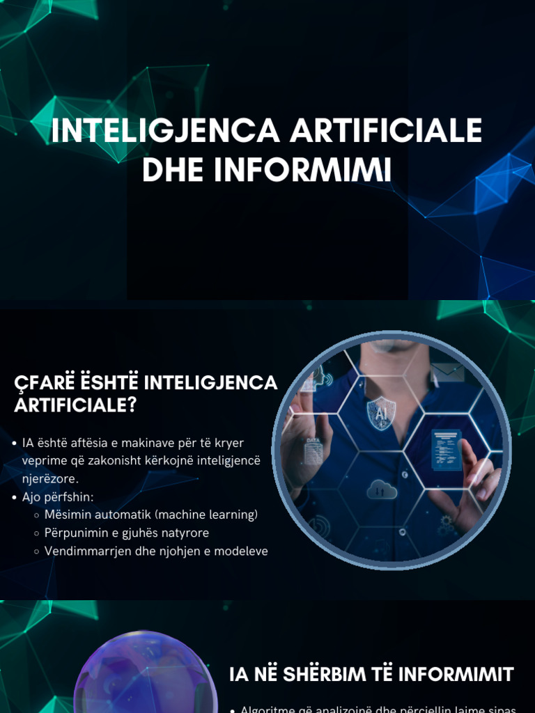 Blue and Green Modern Artificial Intelligence Presentation PDF | PDF