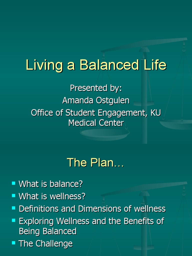 Exploring Balanced Living and Wellness | PDF