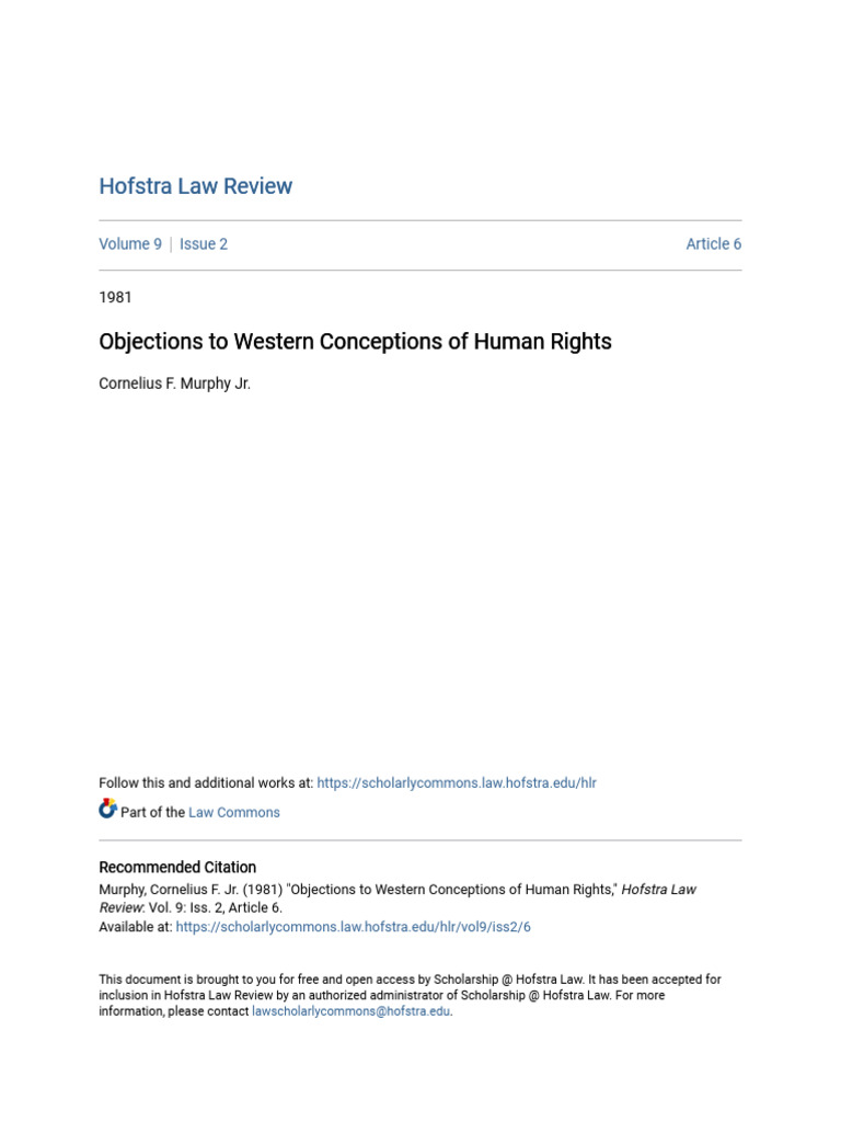Critique of Western Human Rights Concepts | PDF | Liberalism | Human Rights
