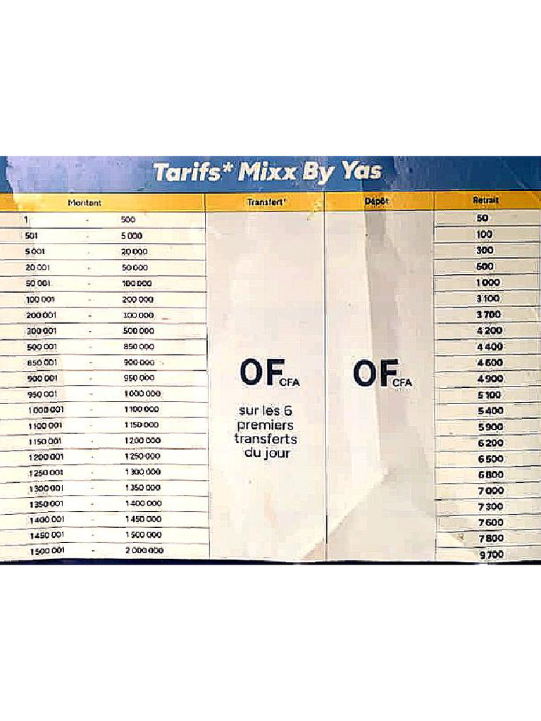 Tarifs | PDF