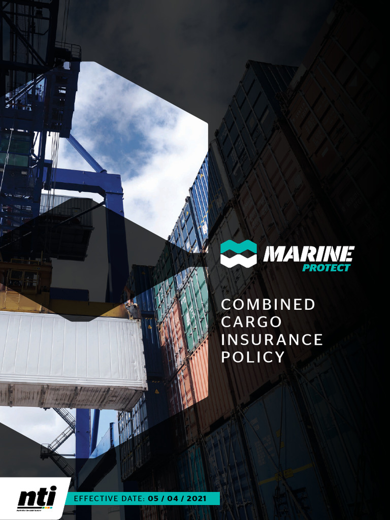 Cargo Protect Combined Cargo Policy Wording Incepted Prior To 1 Nov ...