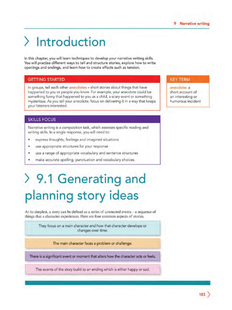 Narrative Writing Booookk | PDF