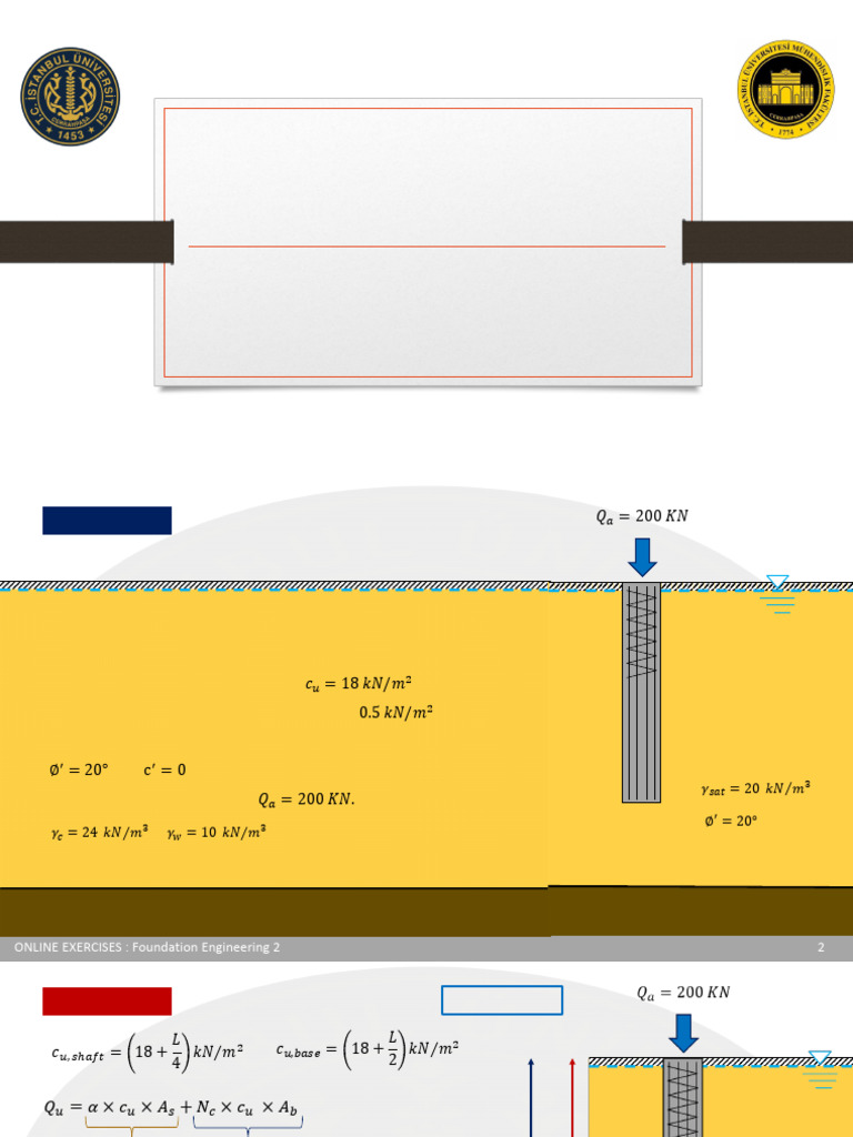 Geotechnical Exapmle For Porblem Solving | PDF | Foundation ...