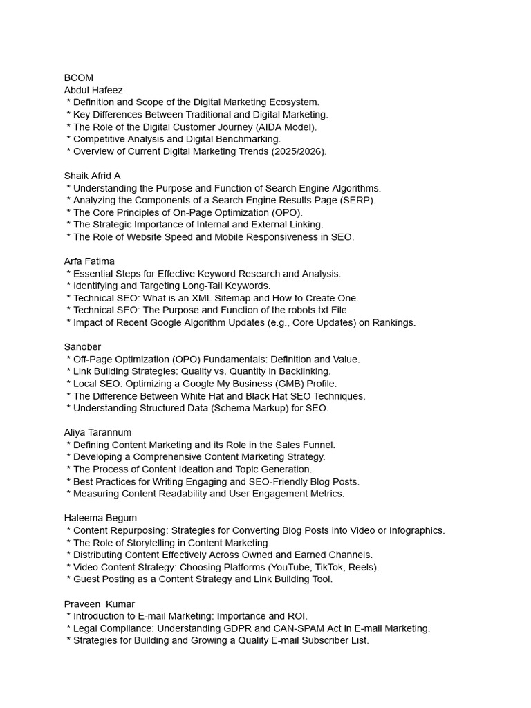 Comprehensive Digital Marketing Guide | PDF | Search Engine ...