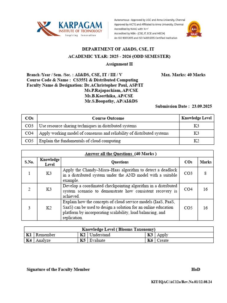 DC Assignment 2 Set B | PDF