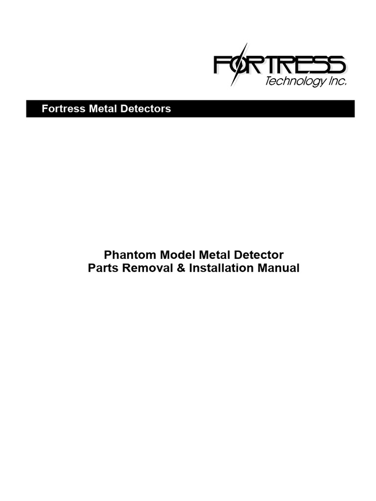 Phantom Metal Detector Parts Manual | PDF | Electrical Connector ...