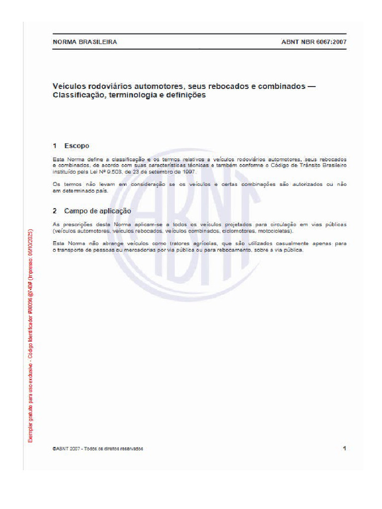 Abnt NBR 6067 2007 | PDF