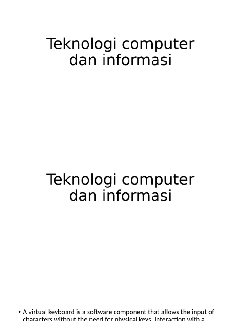 Teknologi Computer Dan Informasi | PDF