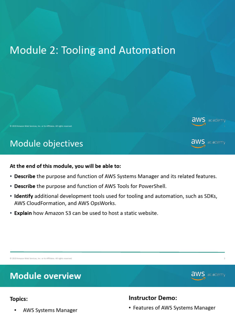 AWS Systems Manager Tooling Overview | PDF | Amazon Web Services ...