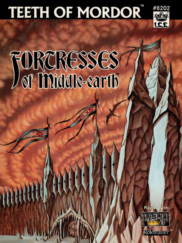 Teeth of Mordor - ICE MERP RPG #8202 Fortress (1988) - High Quality ...