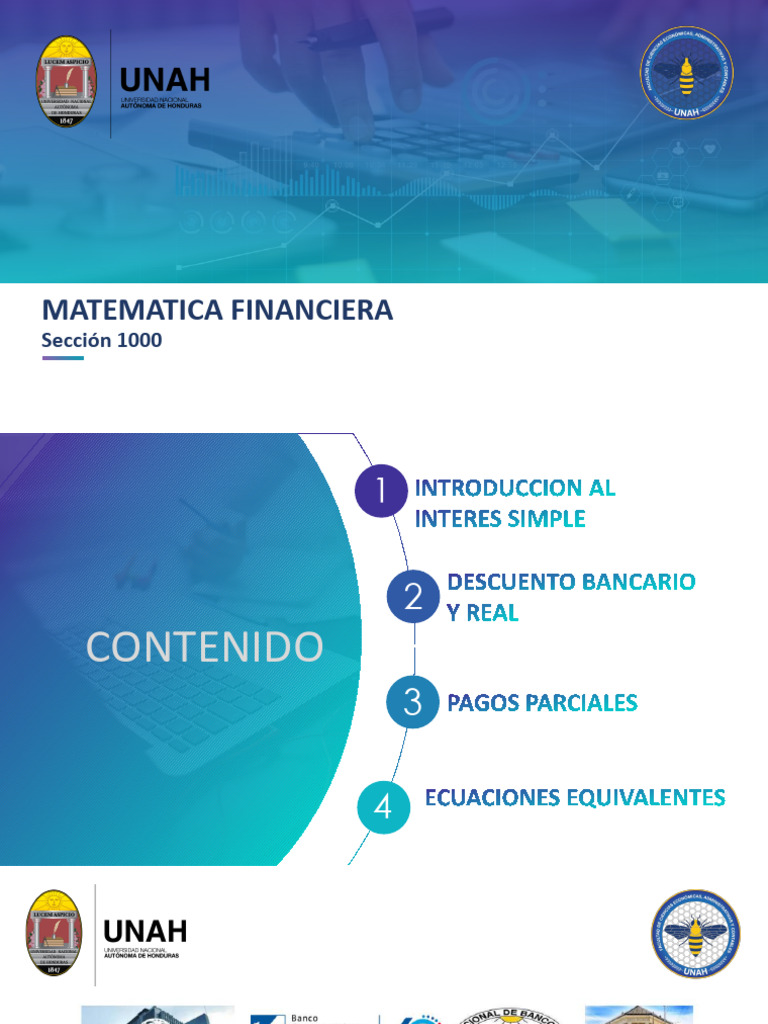Material de Apoyo Matematicas Financieras 1.0 | PDF | Interés | Bancos