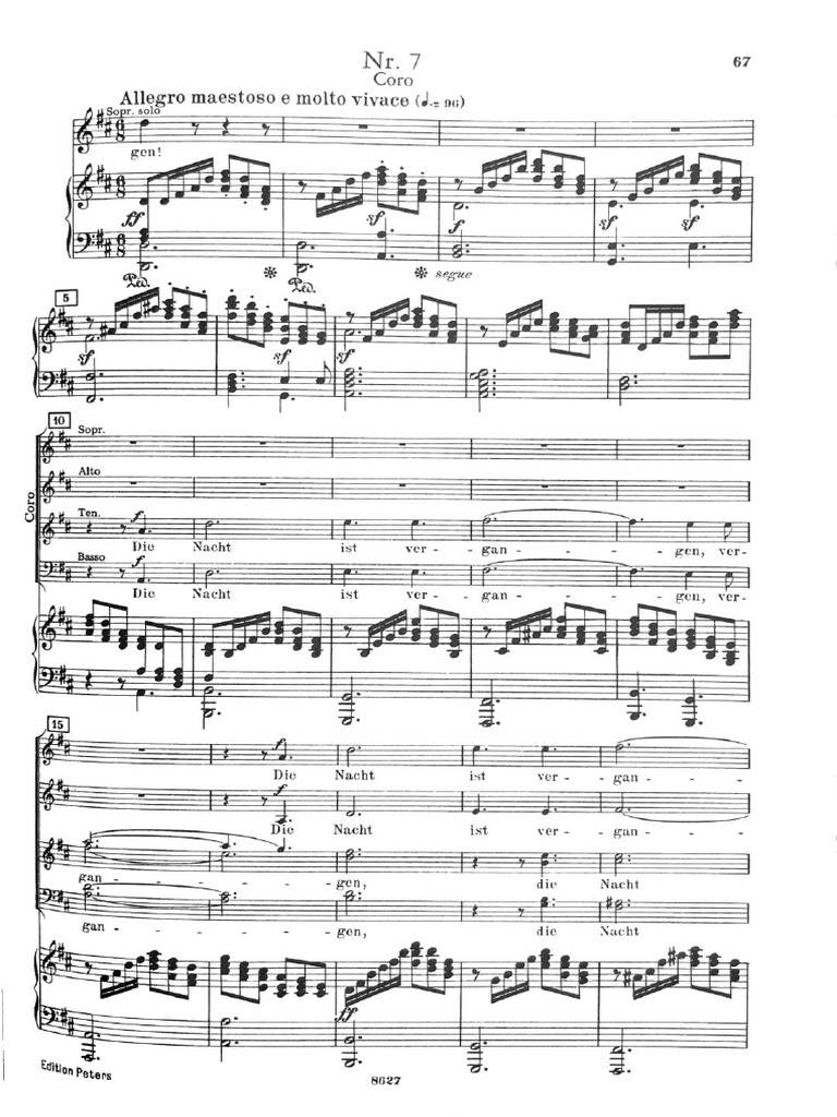 EJERCICIO ACTIVIDAD 2. Mendelssohn Lobgesang, Partitura Canto y Piano | PDF