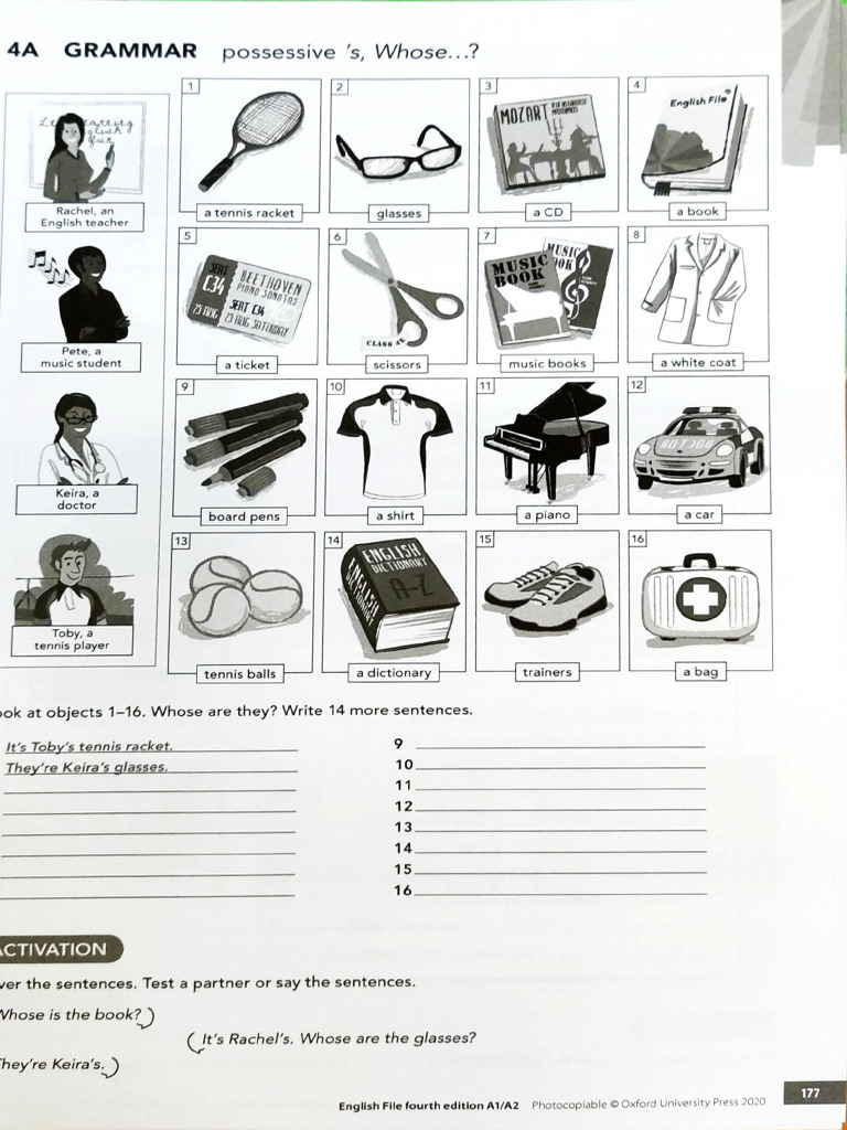 Grammar Extra File 4A Poss S and Whose | PDF